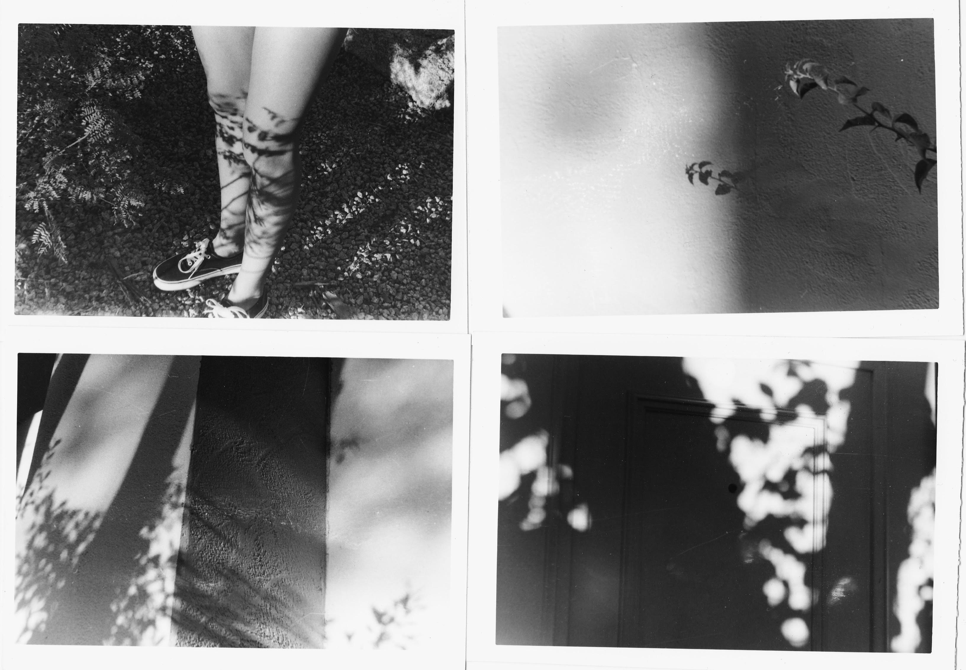 black and white collage shot on film